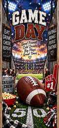 Game Day Football Door Wrap