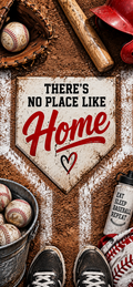 There’s No Place Like Home Baseball Door Wrap