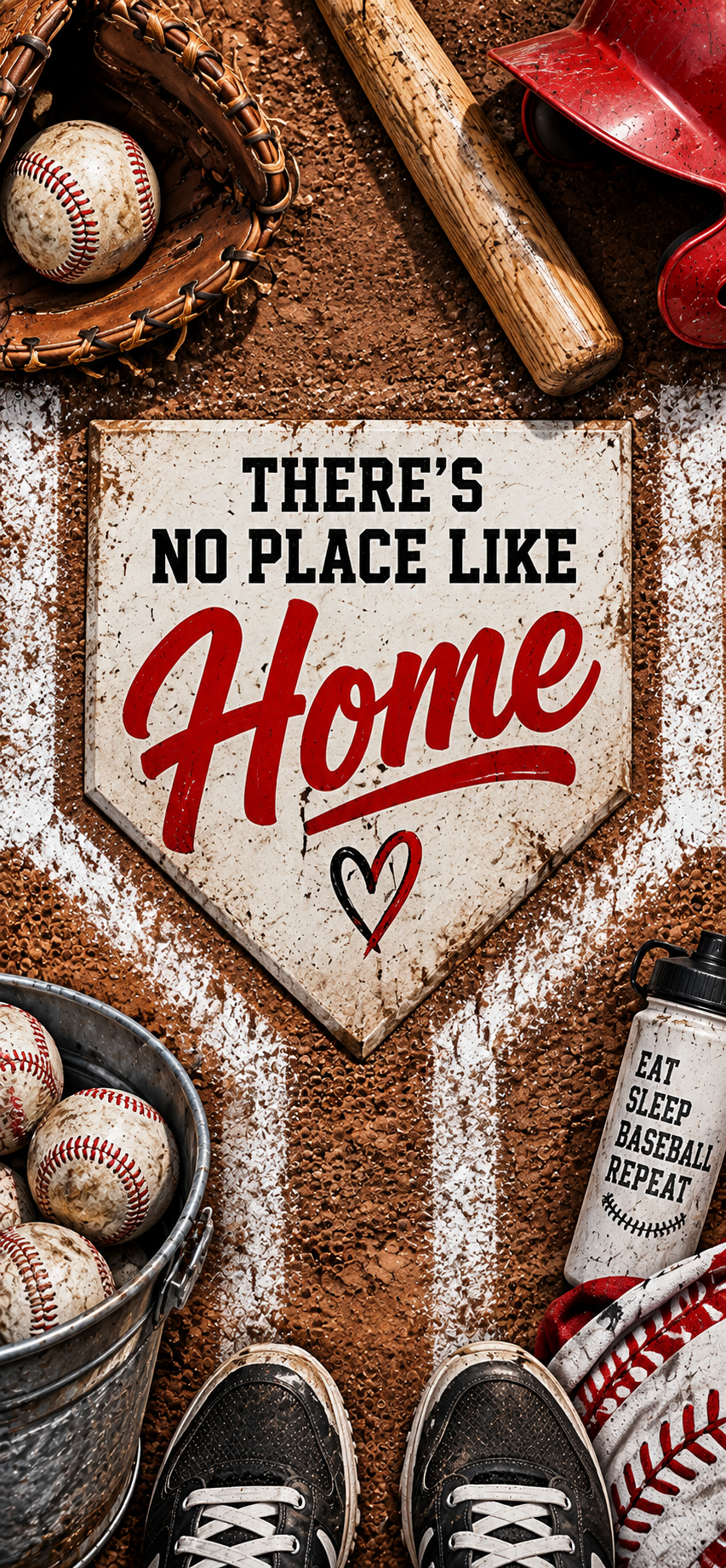 There’s No Place Like Home Baseball Door Wrap