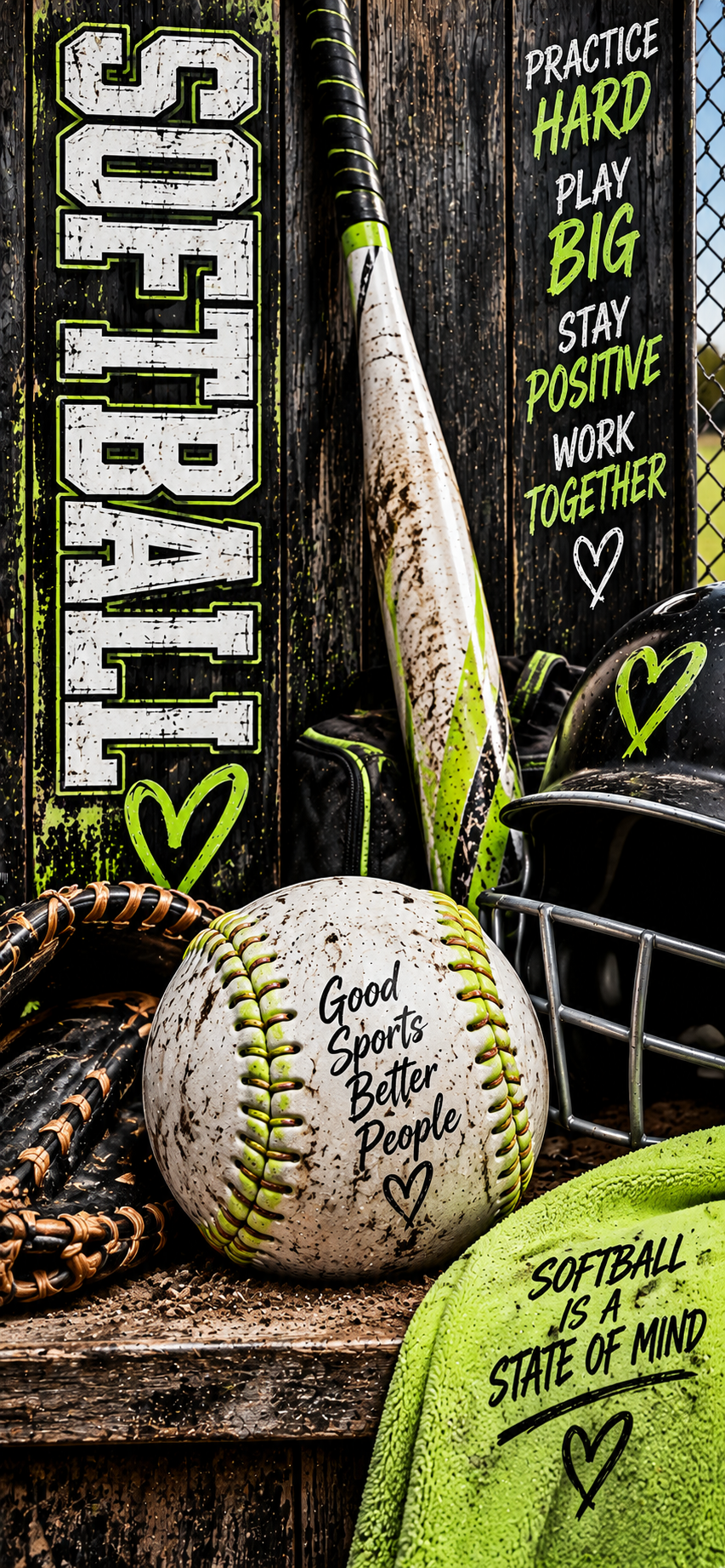 Good Sports Better People Softball Door Wrap