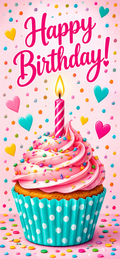Pink Birthday Wishes Door Wrap