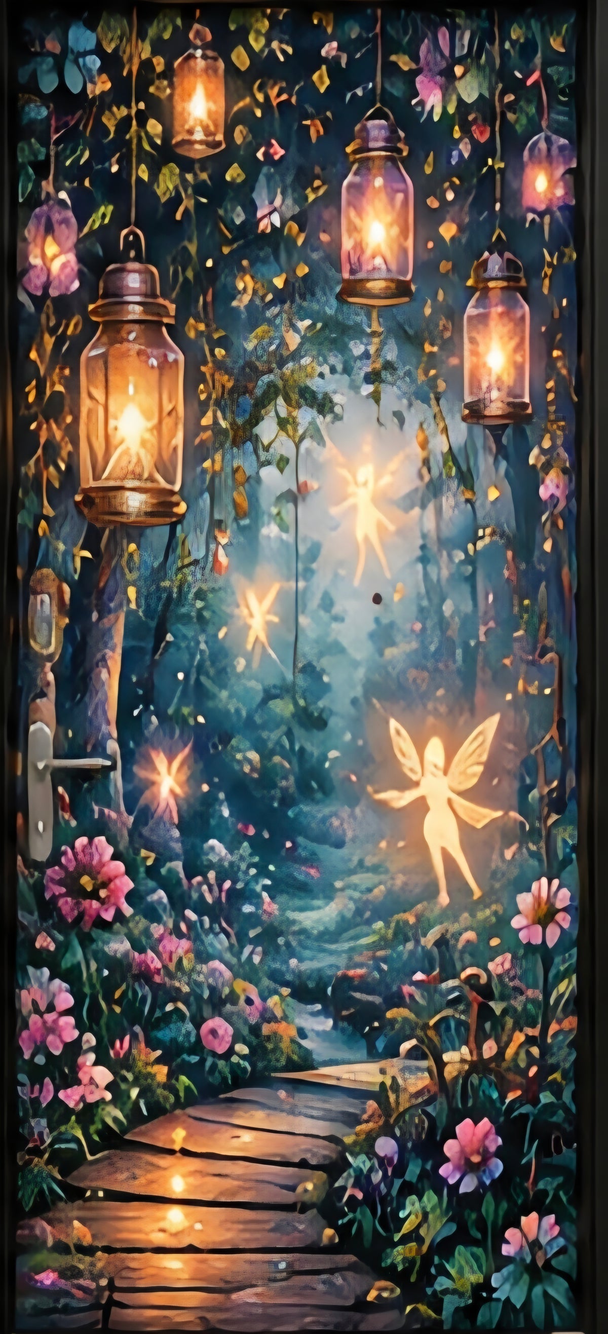 Enchanted Fairy Garden Door Wrap
