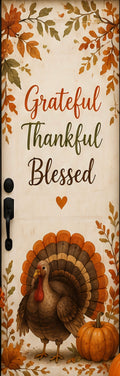 Grateful Thankful Blessed Door Wrap