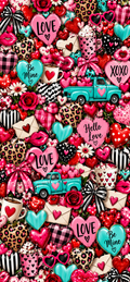 Funky Valentine Love Door Wrap