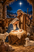 Star of Bethlehem Nativity Door Wrap