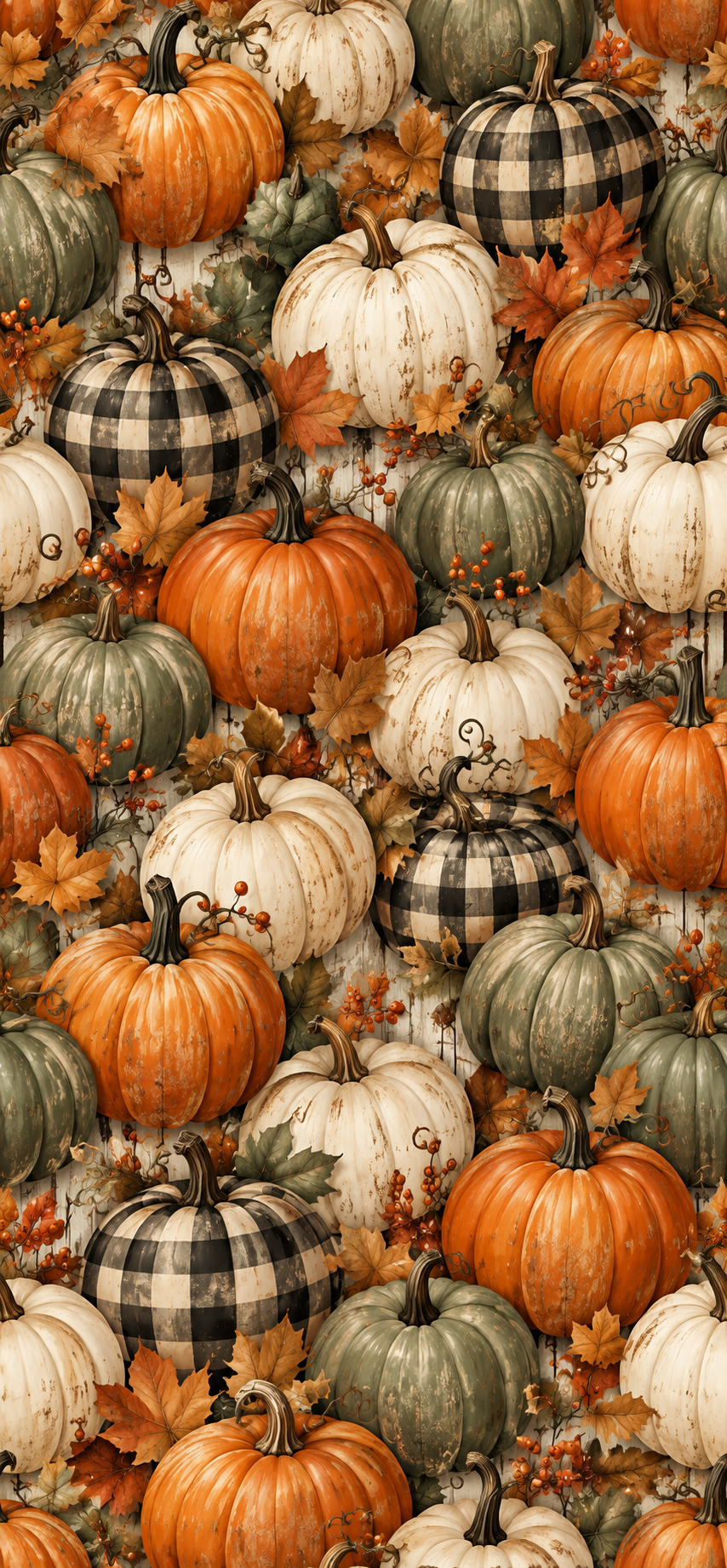 Vintage Harvest Pumpkins Door Wrap