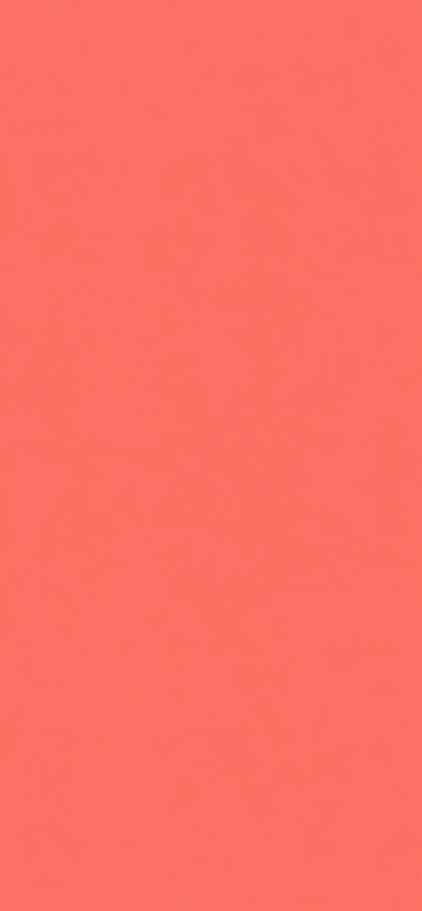 Coral Pop Solid Color Door Wrap