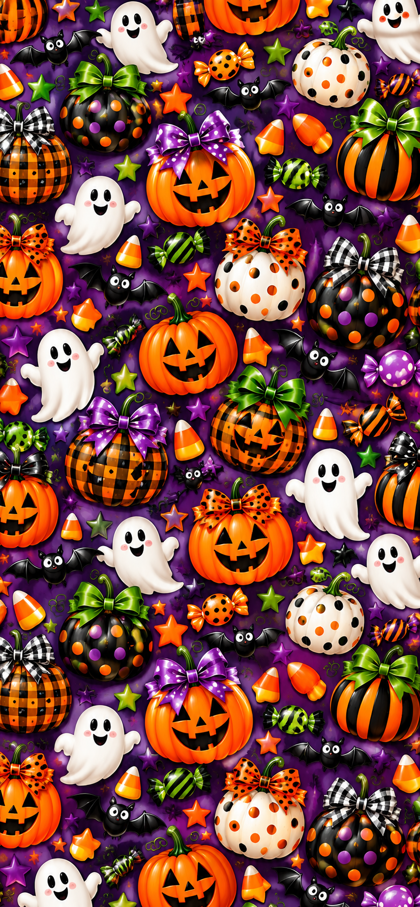 Funky Halloween Repeat Door Wrap