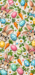 Bunny Hop Easter Door Wrap
