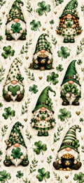 Vintage Lucky Gnomes Door Wrap