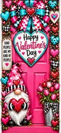Funky Love Gnome Door Wrap