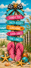 Sandy Toes & Salty Kisses Door Wrap