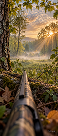 Daybreak Woodland Hunting Door Wrap