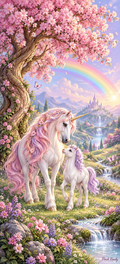 Rainbow Unicorn Garden Door Wrap
