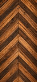 Modern Rustic w/ Chevron Pattern Door Wrap