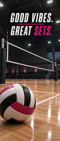 Good Vibes Great Sets Volleyball Door Wrap