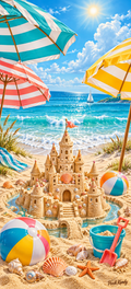 Sandcastle Summer Door Wrap