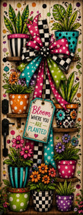 Bloom Where You’re Planted Door Wrap