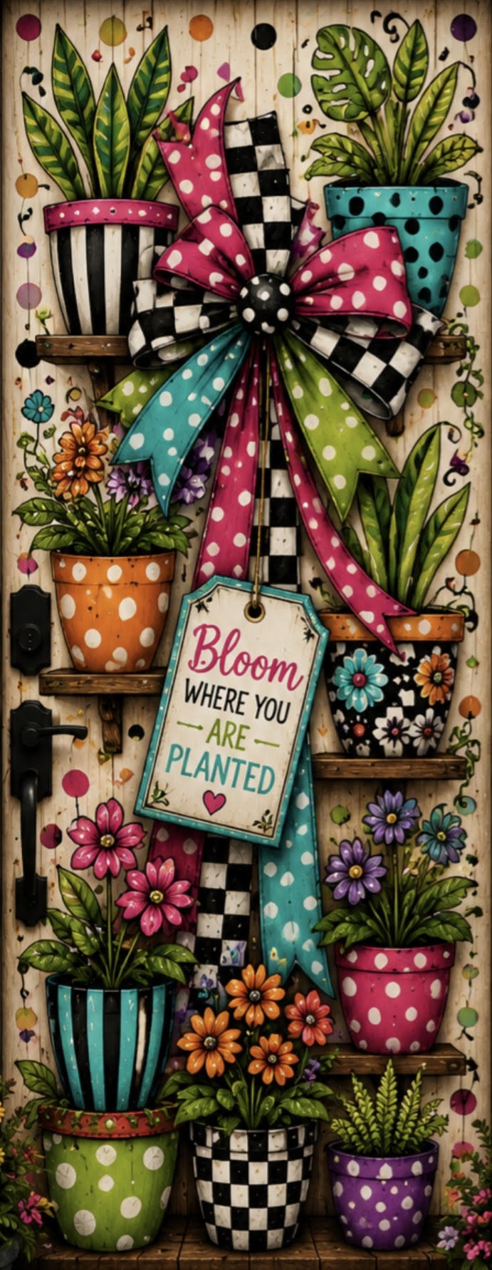 Bloom Where You’re Planted Door Wrap
