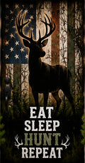 Eat Sleep Hunt Repeat Door Wrap
